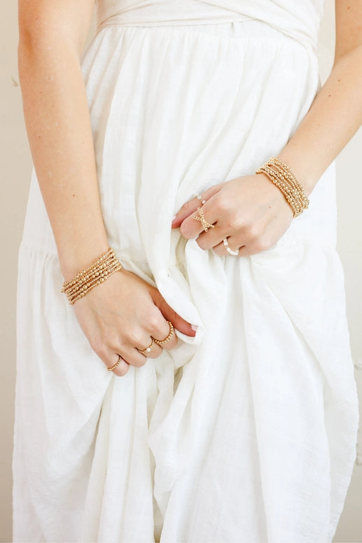 Beaded Blondes Scottie Bracelet in Gold