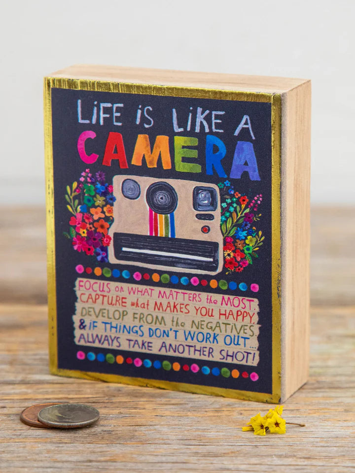 Natural Life Tiny Block Keepsake - Camera