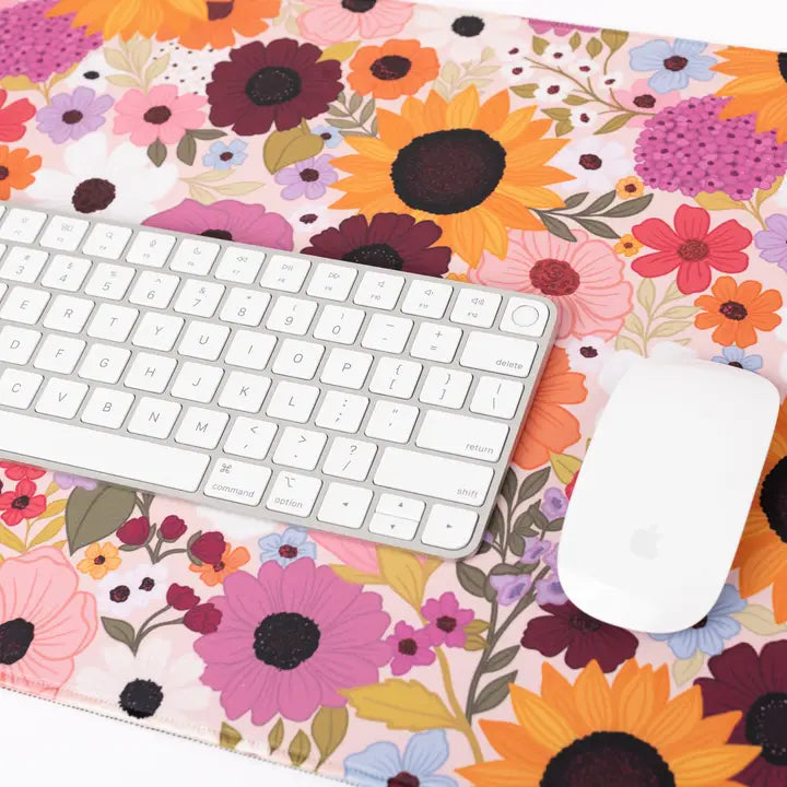 Elyse Breanne Design Rainbow Garden Desk Pad-Regular