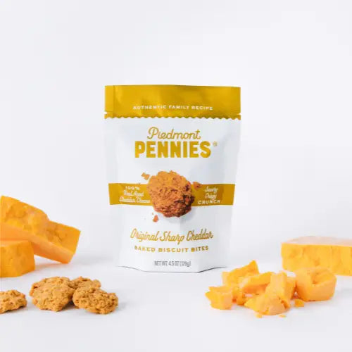 Piedmont Pennies Medium Pouch, Original Sharp Cheddar