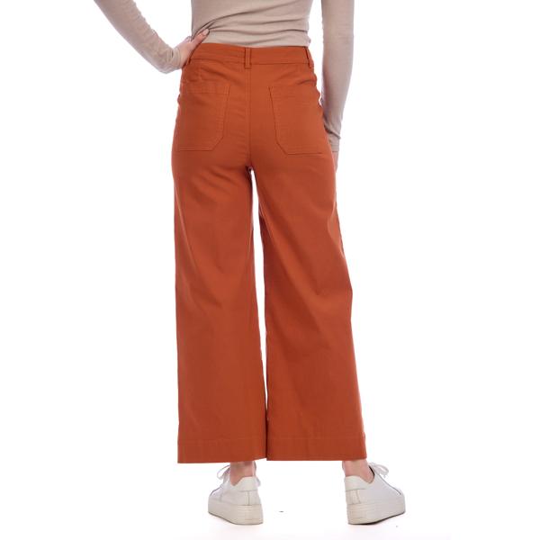 MUD PIE JAKE WIDE LEG PANT-DARK ORANGE