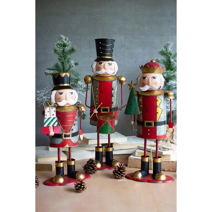 Kalalou Painted Metal Nutcrackers
