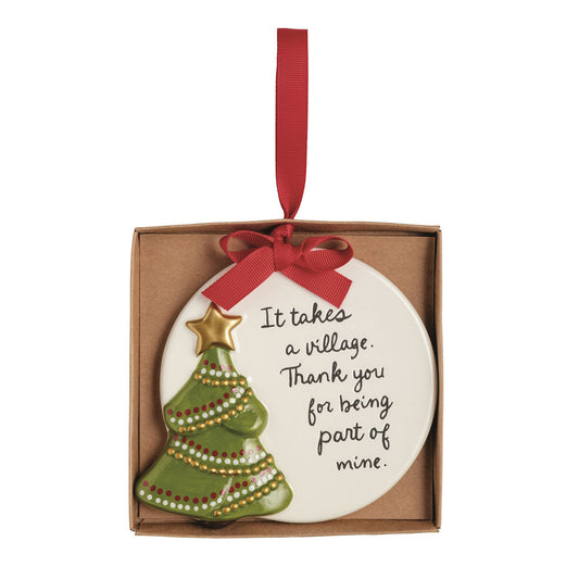 MUD PIE TREE THANK YOU ORNAMENT