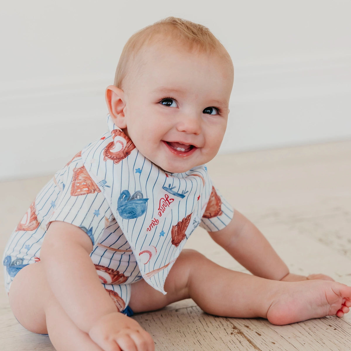 Copper Pearl 4 Pack Baby Bandana Bibs - All Star