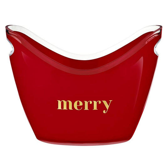 Santa Barbara Design Studio Acrylic Beverage Bucket - Merry