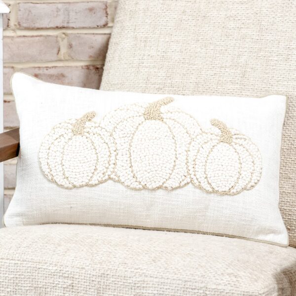 Pd HOME 20 X 12 TRIPLE PUMPKIN PILLOW