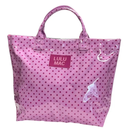 Lulu Mac Tote Bag Light Pink/Hot Pink Dot