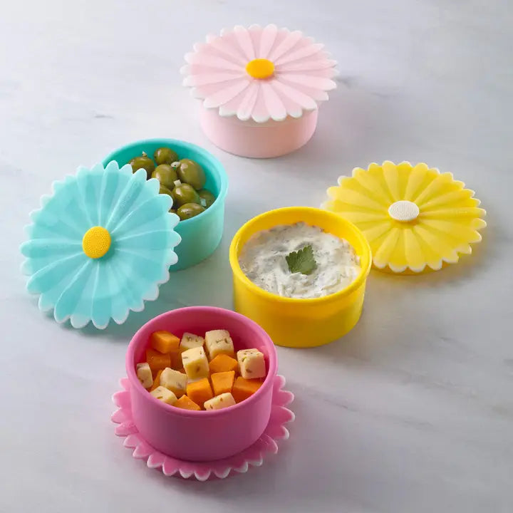 Charles Viancin Daisy Containers Small (Set/4 Assorted)