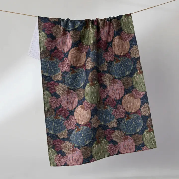 Geometry Harvest Moon Tea Towel