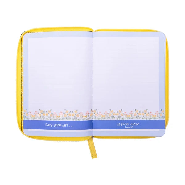 Zippered Faux Leather Journal: Let All You Do Be Done In Love 1 Cor 16:14