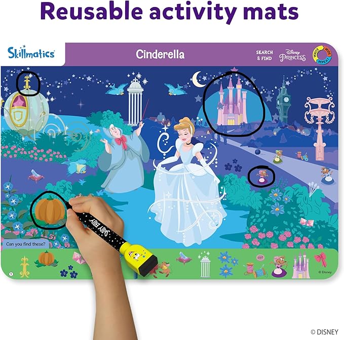 Princess Mat Skillmatics - Search & Find Disney Princess Activity Mats ...