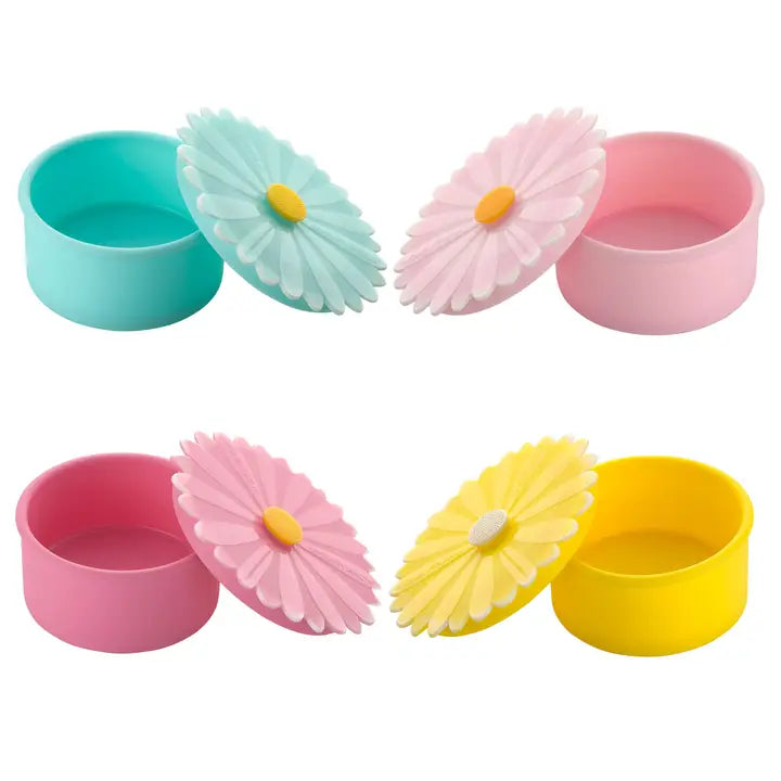 Charles Viancin Daisy Containers Small (Set/4 Assorted)