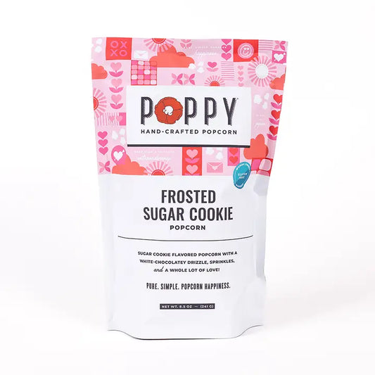 Poppy Frosted Sugar Cookie Popcorn
