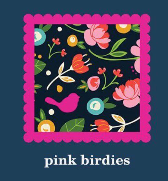 nora fleming pink birdie cocktail napkins