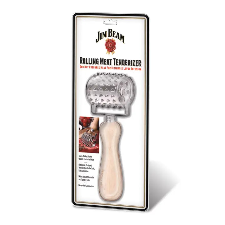 Jim Beam Rolling Stainless Steel Meat Tenderizer
