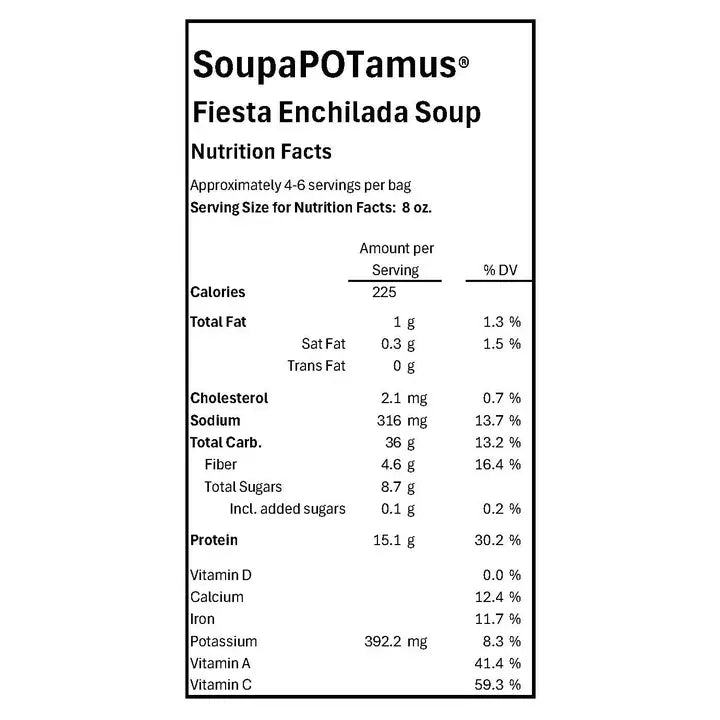 Soupapotamus Fiesta Enchilada Shelf-Stable Dry Soup