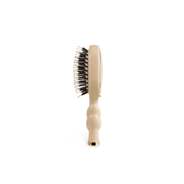 Teleties Mini Boar Bristle Hair Brush - Tan