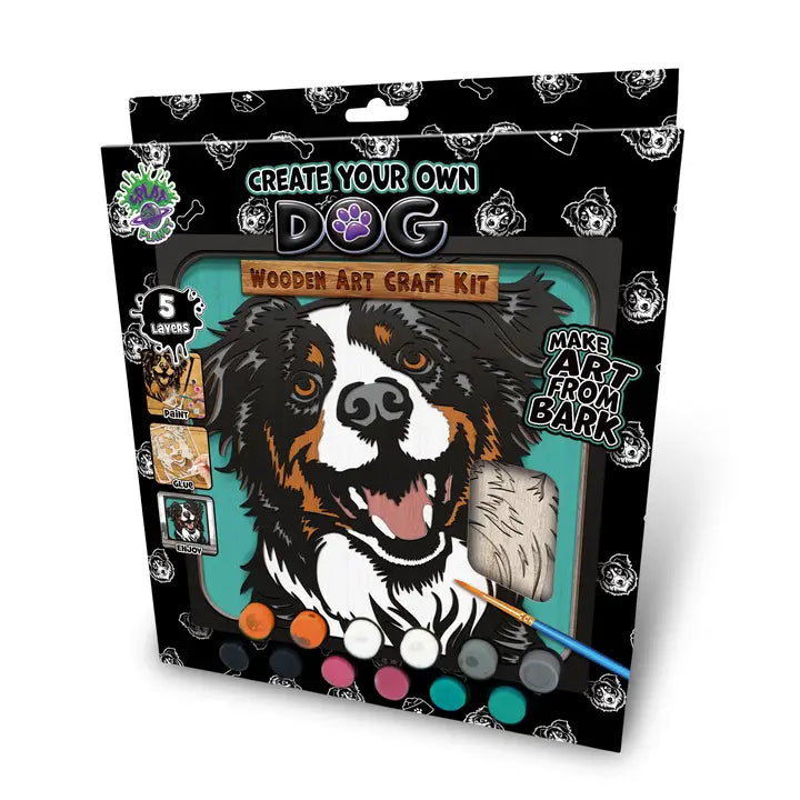 Splat Planet Wooden Dog Art Craft Kit