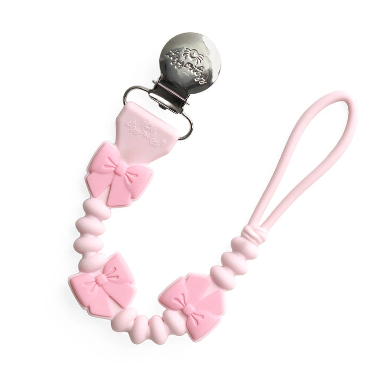 Itzy Ritzy Paci Strap Plus™-Pink Bows