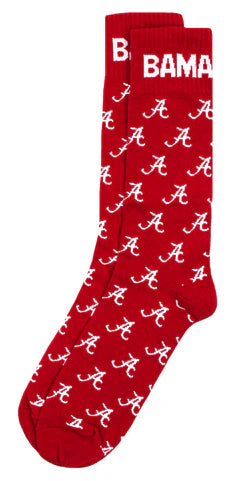 DONEGAL BAY ALABAMA CRIMSON TIDE DRESS SOCKS