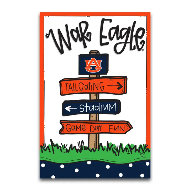 Magnolia Lane Auburn Sign Flag