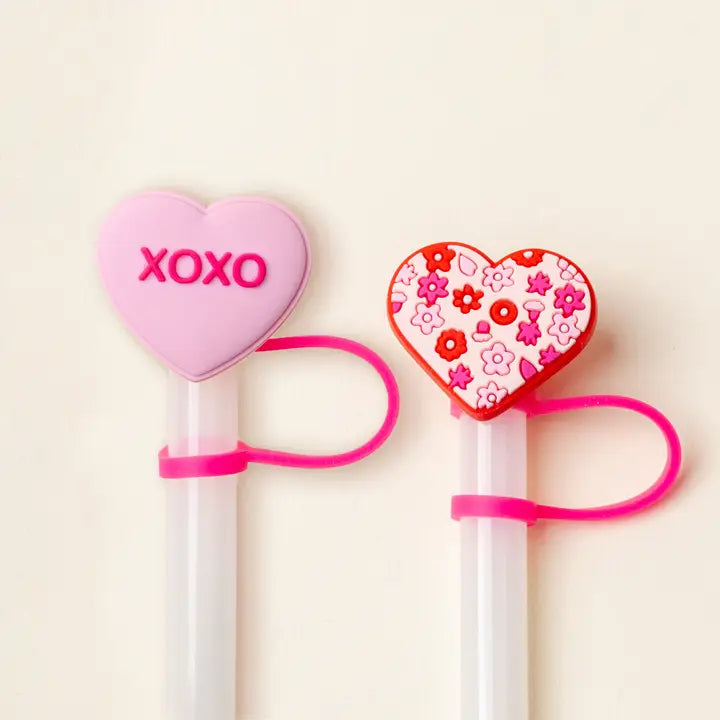 The Darling Effect Straw Topper Set-Hugs & Kisses