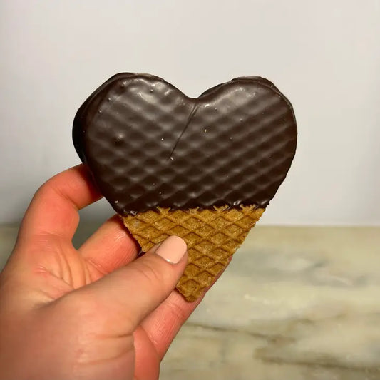 Stroopwafel Hearts-Chocolate