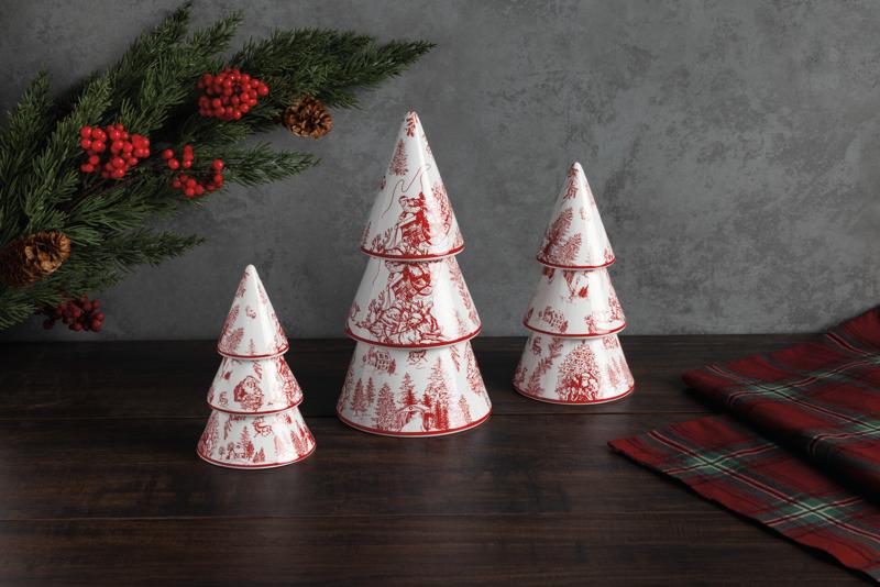 MUD PIE SMALL TOILE CERAMIC TREE