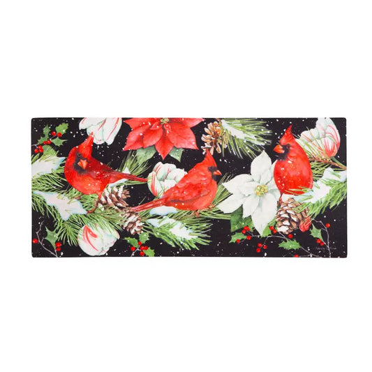 Evergreen Enterprises Joyful Cardinal Winter Visit Sassafras Switch Mat