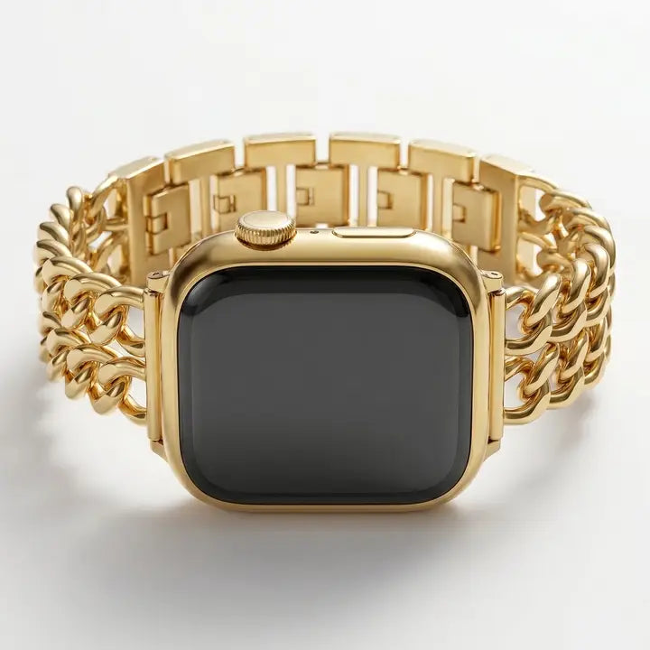 Cape Diablo Gold Curve Luxury Apple Watch Strap
