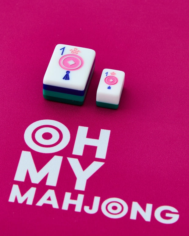 Oh My Mahjong Palm Beach Green Mahjong Travel Set