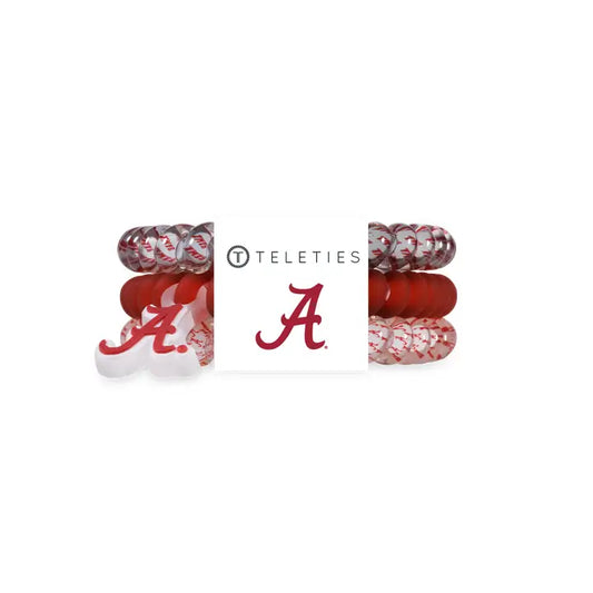 Teleties Spiral Hair Coils | Small | Roll Tide! Hair Ties