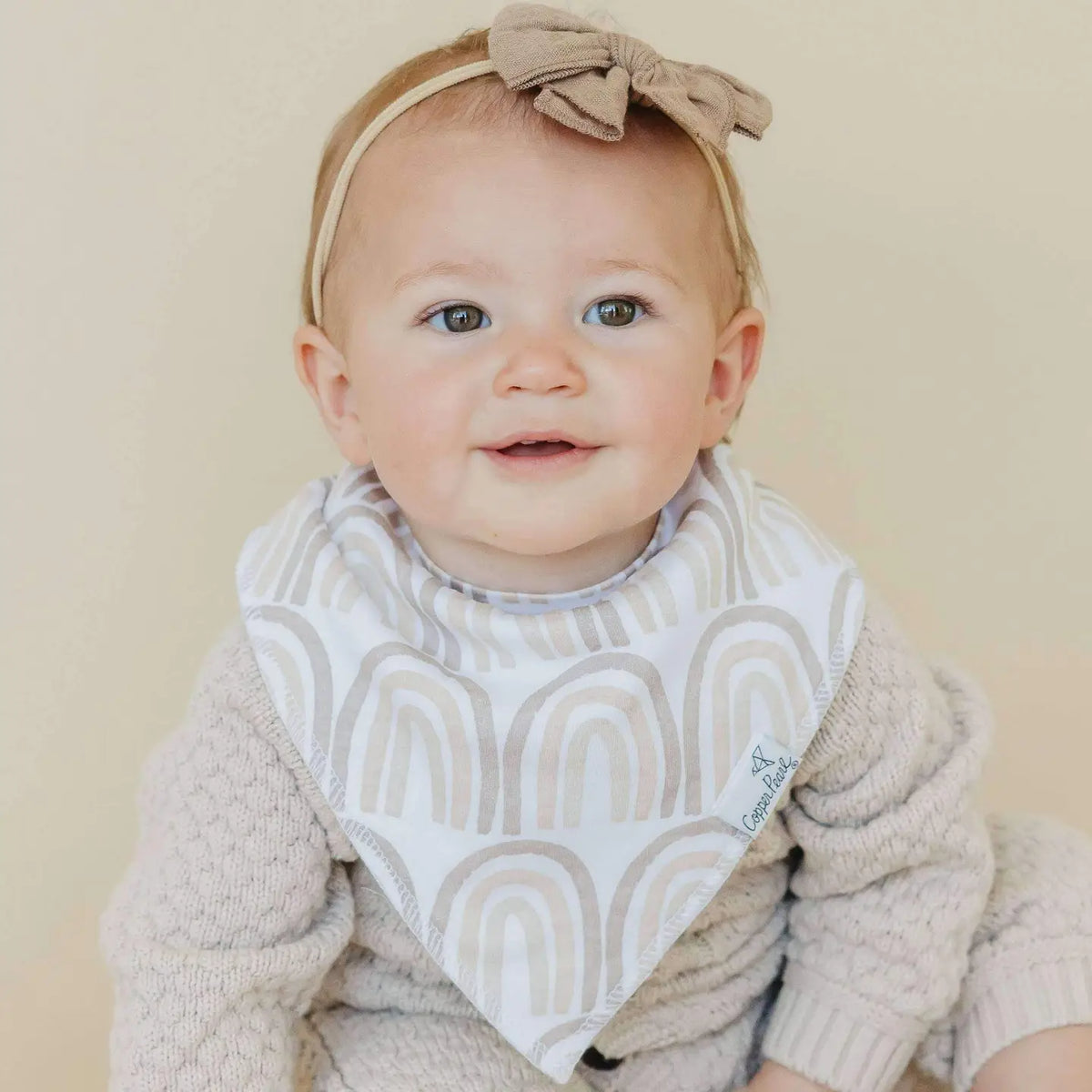 Copper Pearl 4 Pack Baby Bandana Bibs - Bliss