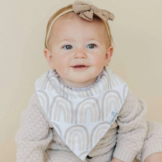 Copper Pearl 4 Pack Baby Bandana Bibs - Bliss