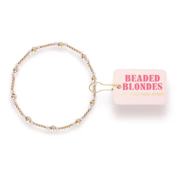 Dainty Sutton Bracelet in Gold with Silver