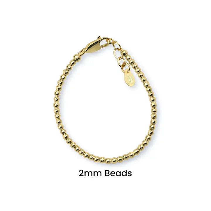 Cherished Moments 14K Gold-Plated Sterling Silver Baby or Girls Beaded Bracelet