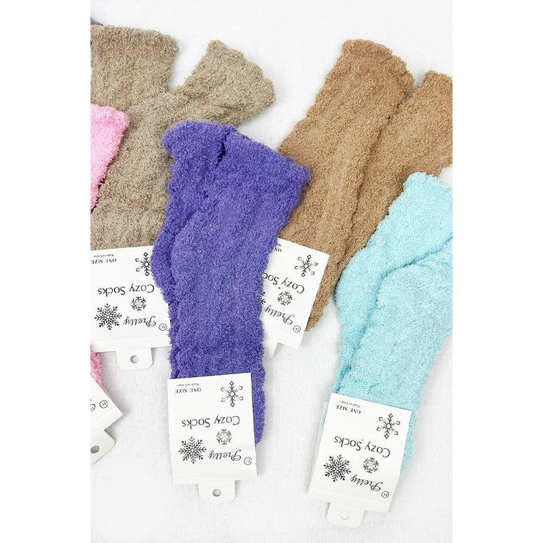 Love and Repeat Solid Cable Pattern Cozy Socks Set