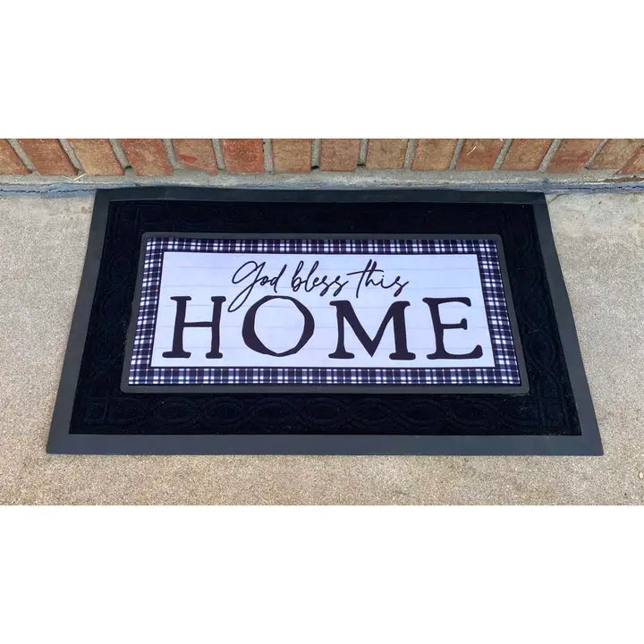 Dicksons God Bless This Home Doormat Insert