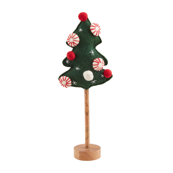 MUD PIE MEDIUM FELTED POM TREE SITTER