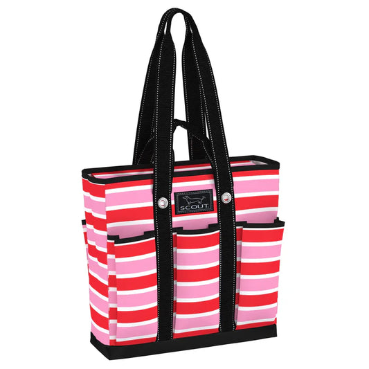 SCOUT ROCKET POCKET TOTE-CANDY STRIPER