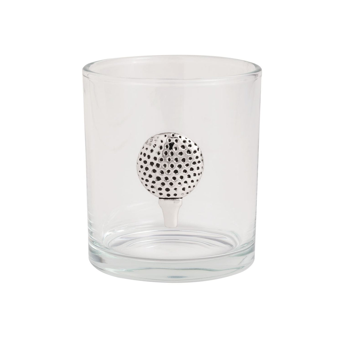 MUD PIE BALL & TEE GOLF DOUBLE OLD FASHIONED GLASS