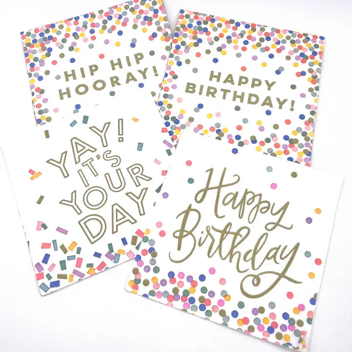 Soiree-Sisters Birthday Cocktail Napkins | Happy Birthday (Script) - 20ct