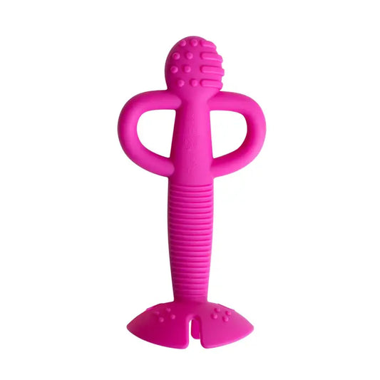 Busy Baby Teether & Training Spoon-Pink