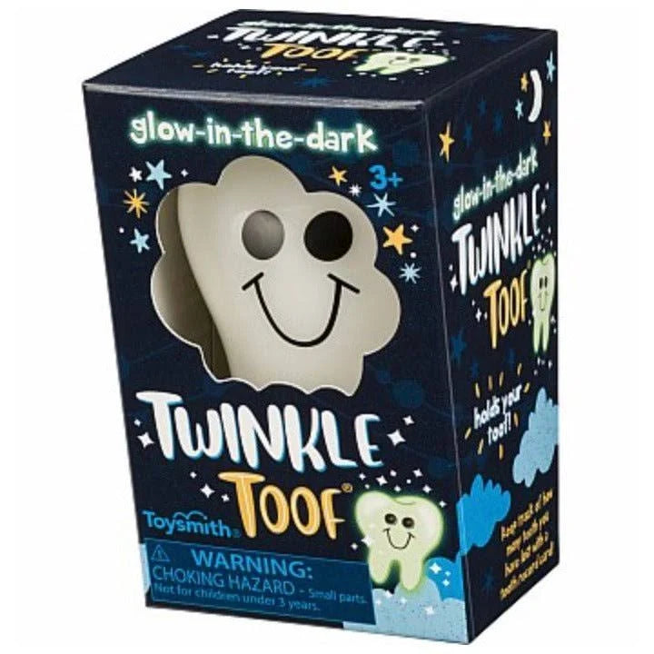 Toysmith Twinkle Toof, Tooth Fairy Keeper, Glow-in-The-Dark