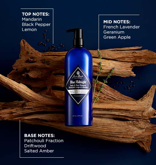 Jack Black Blue Midnight™ Body & Hair Cleanser