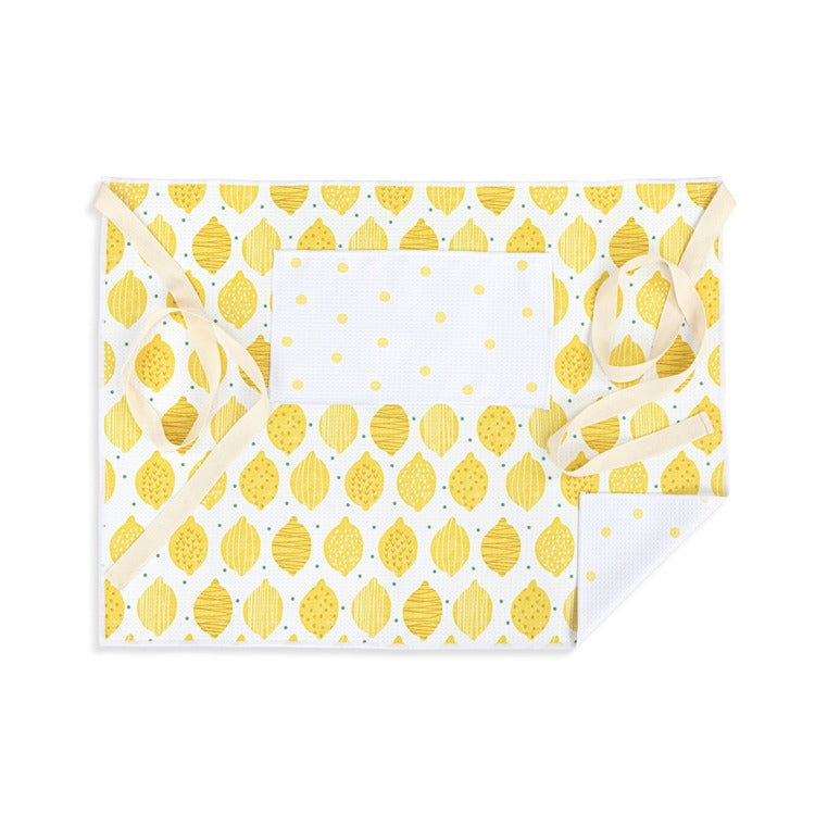 DEMDACO Lemons Absorbent Half Apron - 27x20in