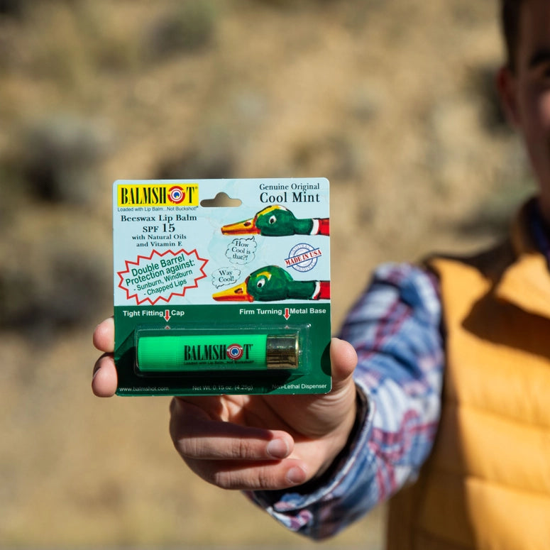BALMSHOT Cool Mint Beeswax Lip Balm