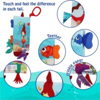Bebe Mondo Tails Cloth Book Mermaid with Teether