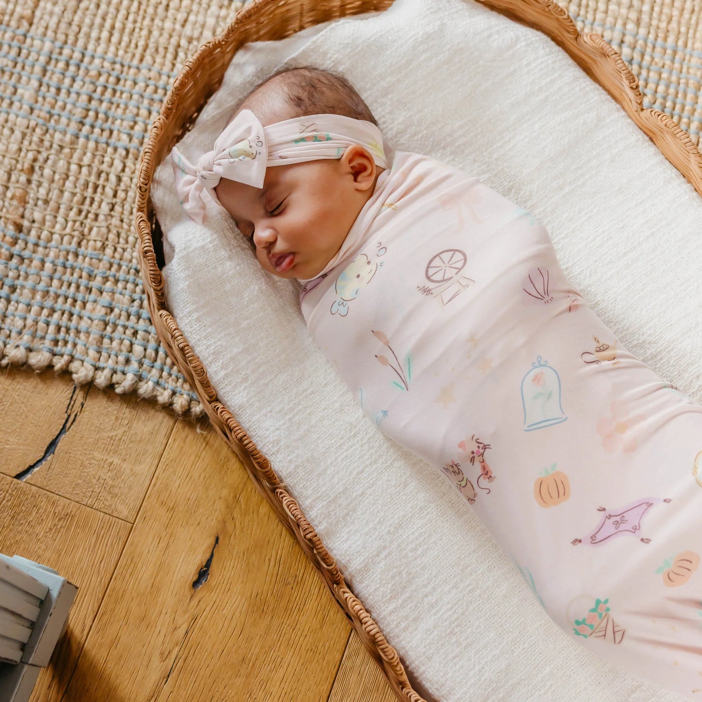 Copper Pearl Enchanted Friends Knit Swaddle Blanket