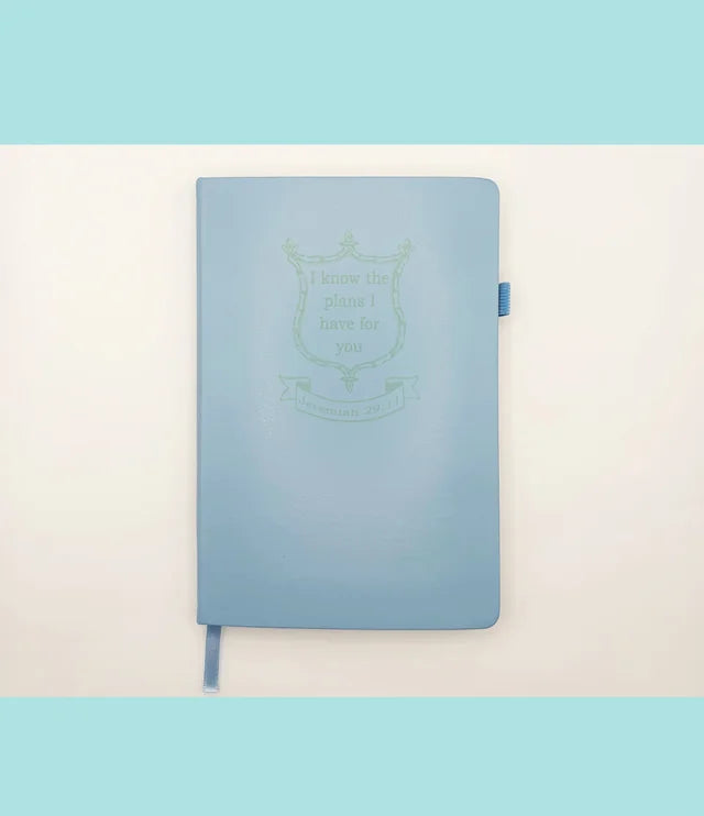 Standing on the WORD Journal Bamboo Crest with Verse: Jeremiah 29:11 know the plans